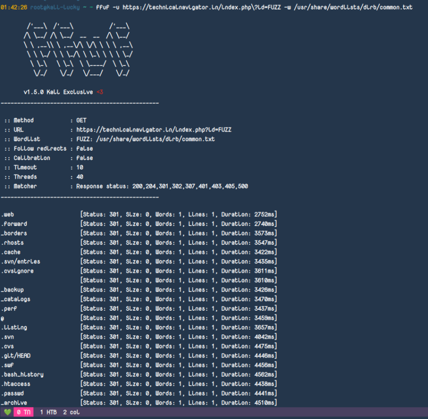 FFUF Fuzzer | Web-application Penetration-testing - Technical Navigator